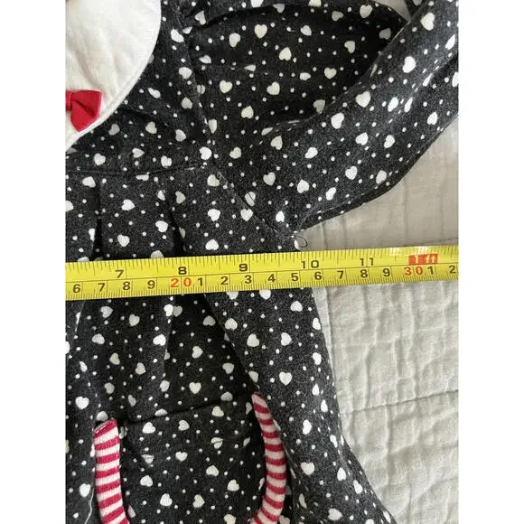 Rainbow Tag Gymboree Black/Red/White Hearts & Stripes Tunic Sweater Top - Picture 6 of 6